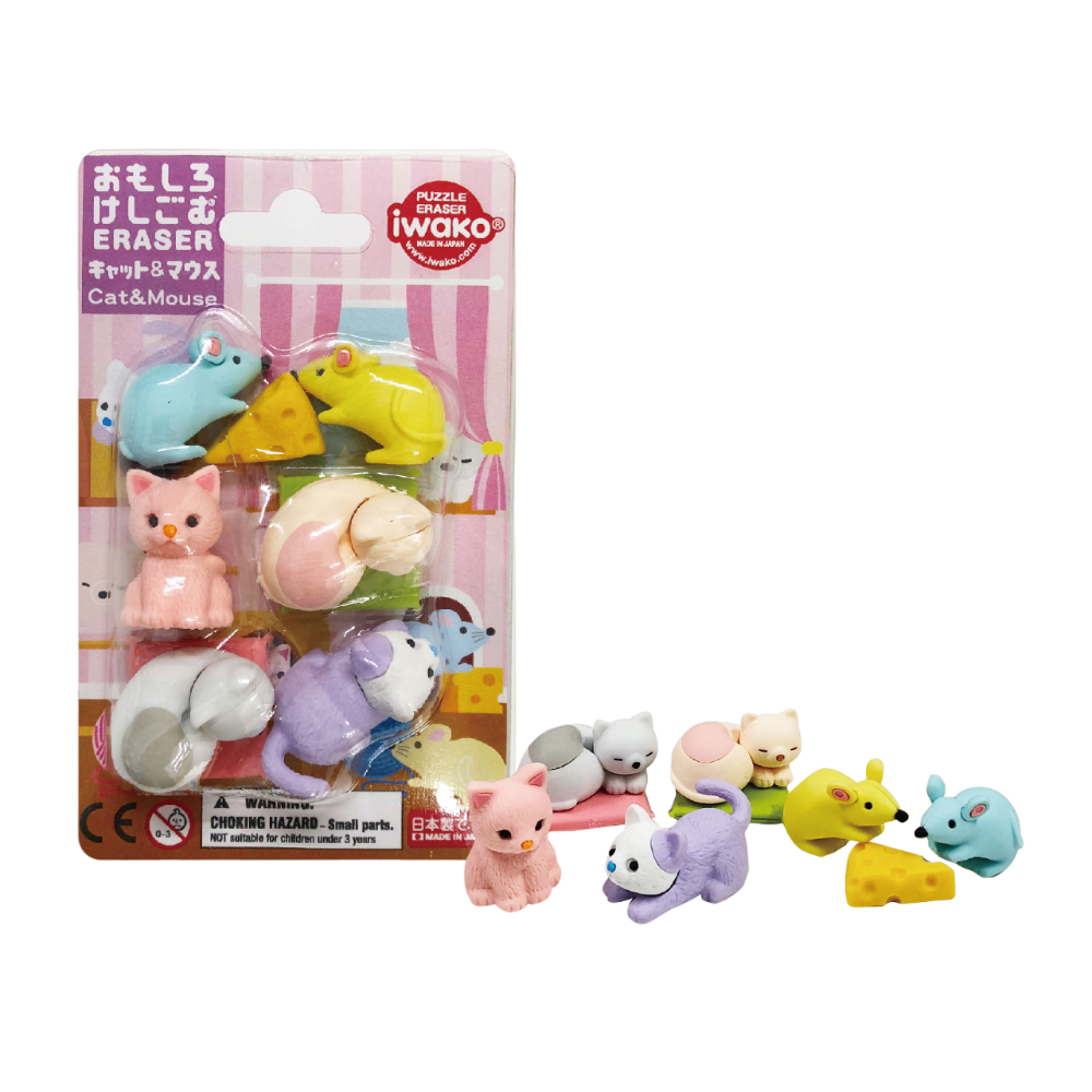 Ластик "IWAKO Cat&Mouse"