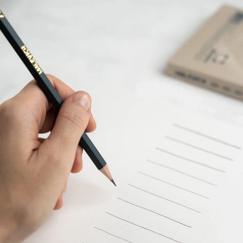 Карандаш чернографитный "Малевичъ", 12 шт, набор