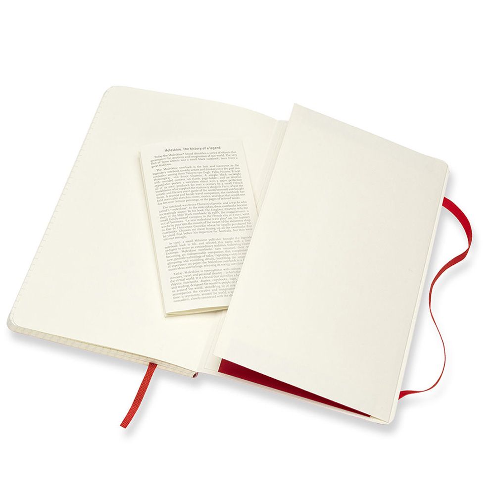 Блокнот "Classic Soft Large", А5, 96 листов, клетка, красный - 5