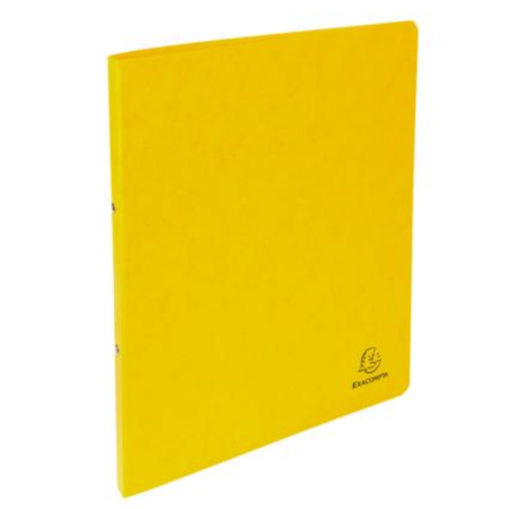 Папка на кольцах "Exacompta", картон, 20 мм, А4, желтый