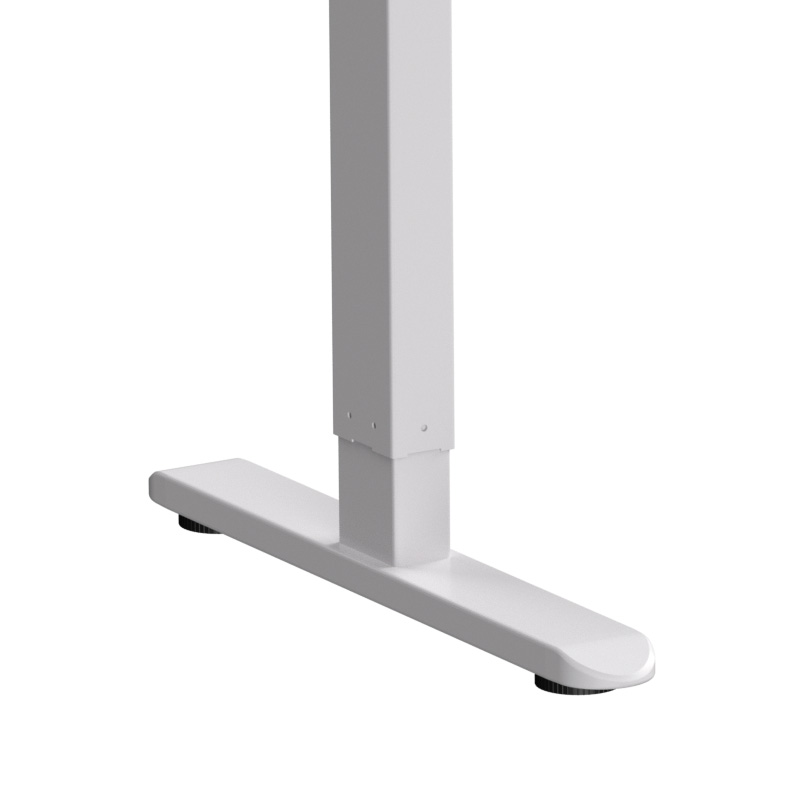 Стол с электроприводом WellDesk Basic 1300x675х18 белый/дуб денвер трюфель (9191460+9072454) - 5