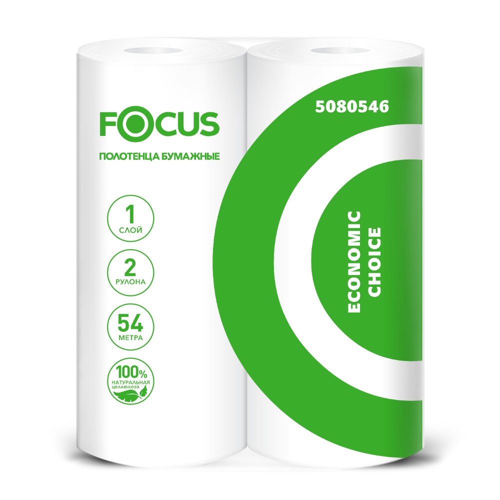 Полотенца бумажные Focus Eco, 54 м