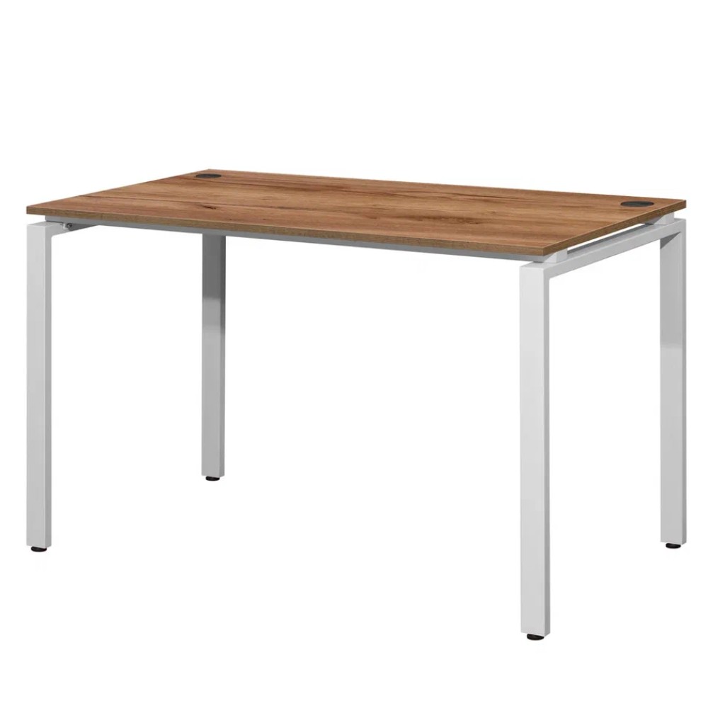 Стол письменный Millwood Лофт Сиэтл (ДТ-5), 1300х700 мм, дуб табачный крафт, белый