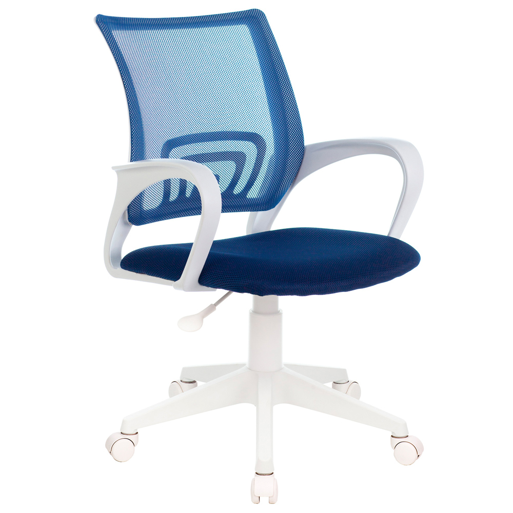 Кресло Бюрократ "CH-W695NLT", сетка, ткань, пластик, темно-синий