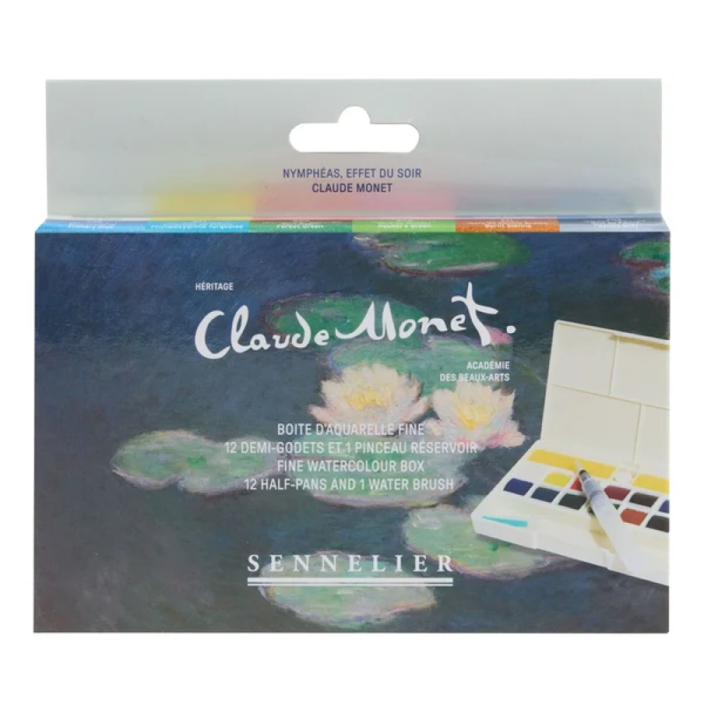 Набор красок акварельных "Sennelier. Claude Monet - Water Lilies.Evening Effect"