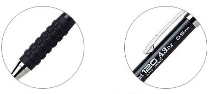 Карандаш автоматический "Pentel 120 A3", 0.9 мм, c ластиком