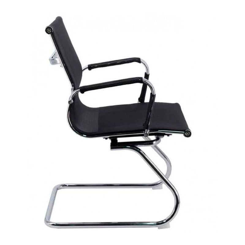 Стул для посетителей EVERPROF "Opera CF", сетка, металл, черный