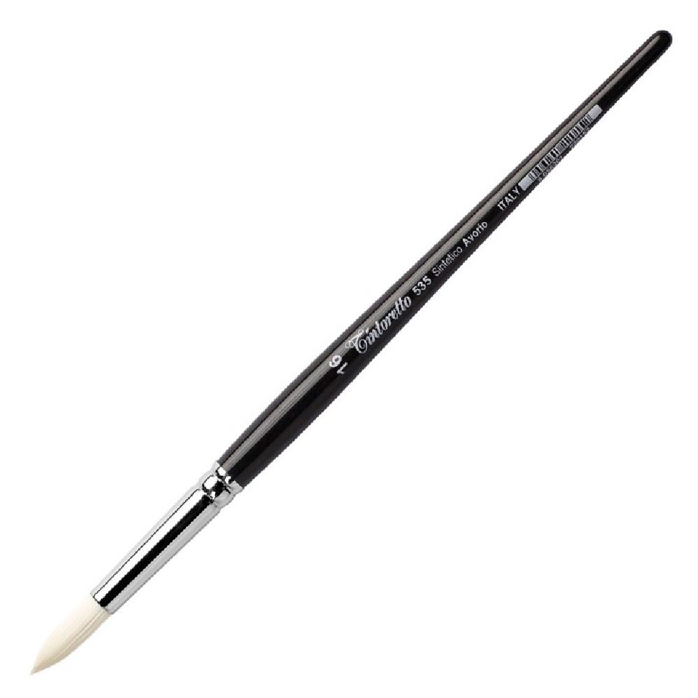 Кисть для рисования "Tintoretto Avorio", синтетика, круглая, №6