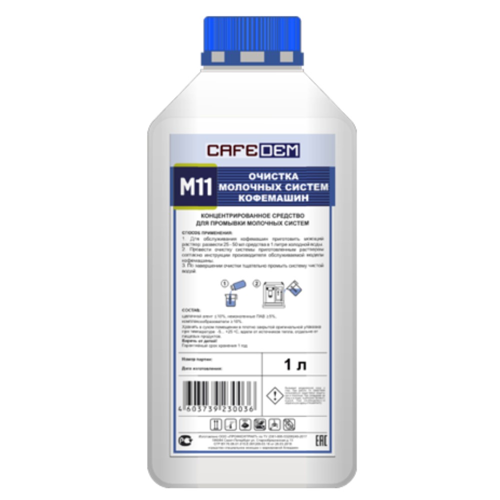 Средство для очистки капучинаторов в кофемашинах "CAFEDEM M11", 1 л 