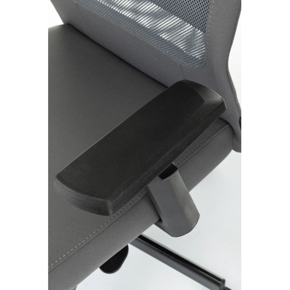 Кресло для руководителя Бюрократ T-995, ткань, сетка, серый, металл черный - 6