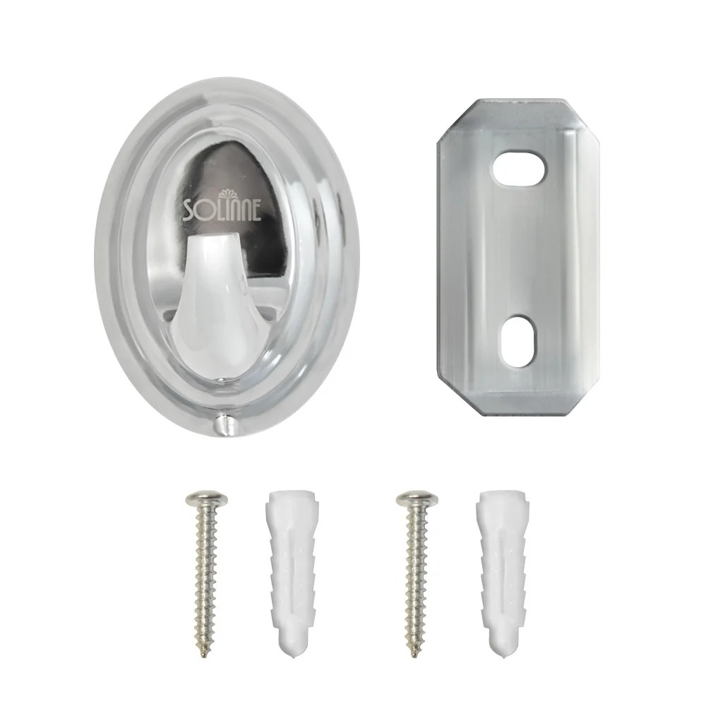 Крючок одинарный Solinne Classic 15011, хром - 6