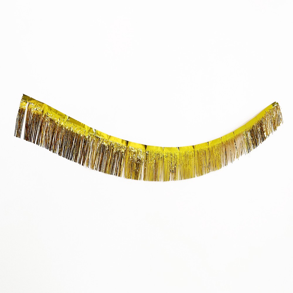 Гирлянда "Дождик", 2 м, ПВХ, с липкой лентой, золотой