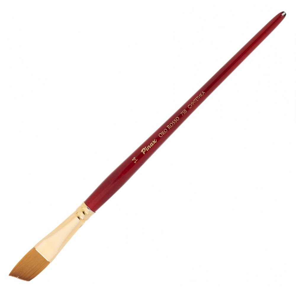 Кисть для рисования "Pinax ORO ROSSO", синтетика, скошенная, №14