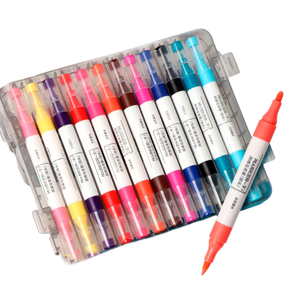 Маркеры художественные двухсторонние "Himi Miya"