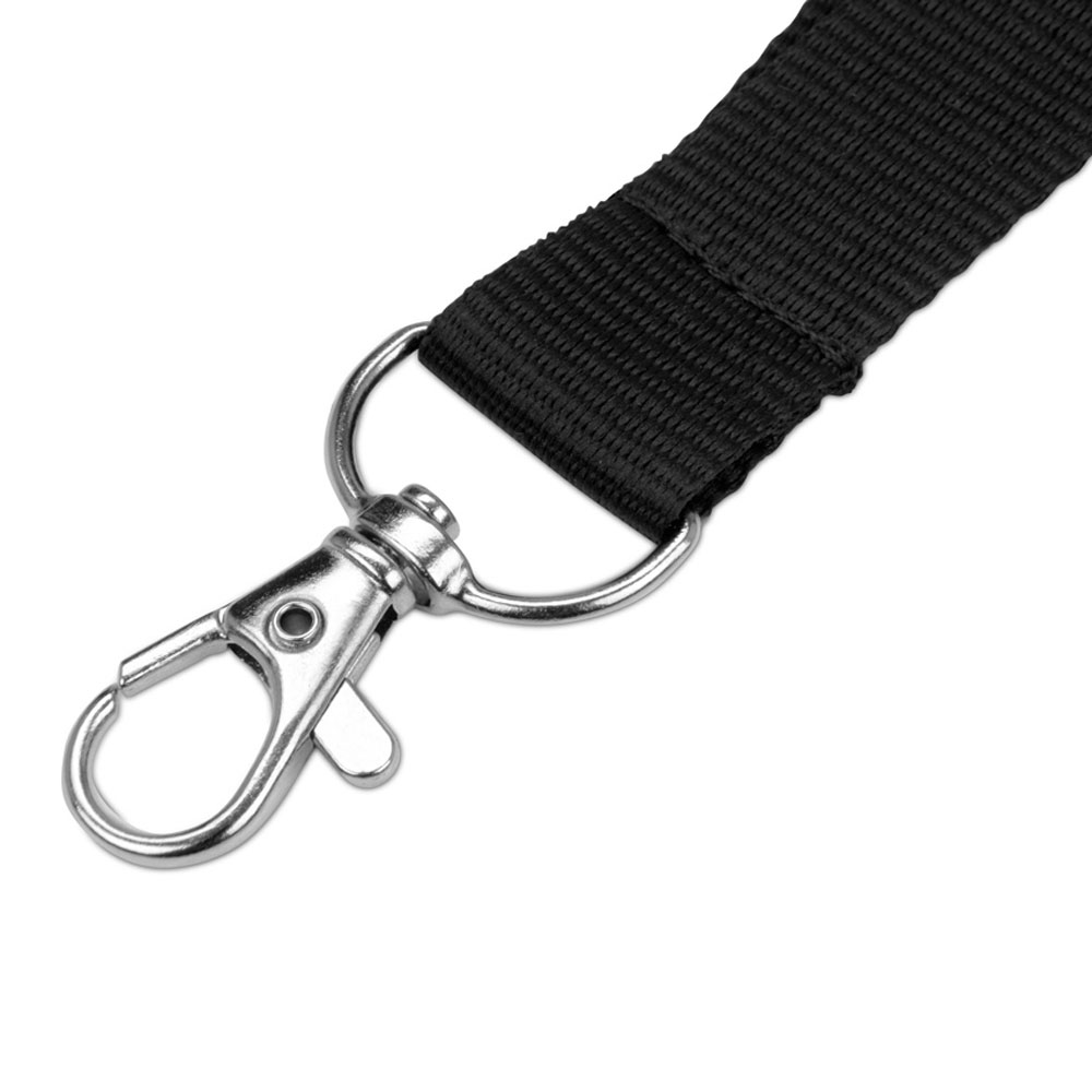 Тесьма с карабином для бейджа "839127", черный