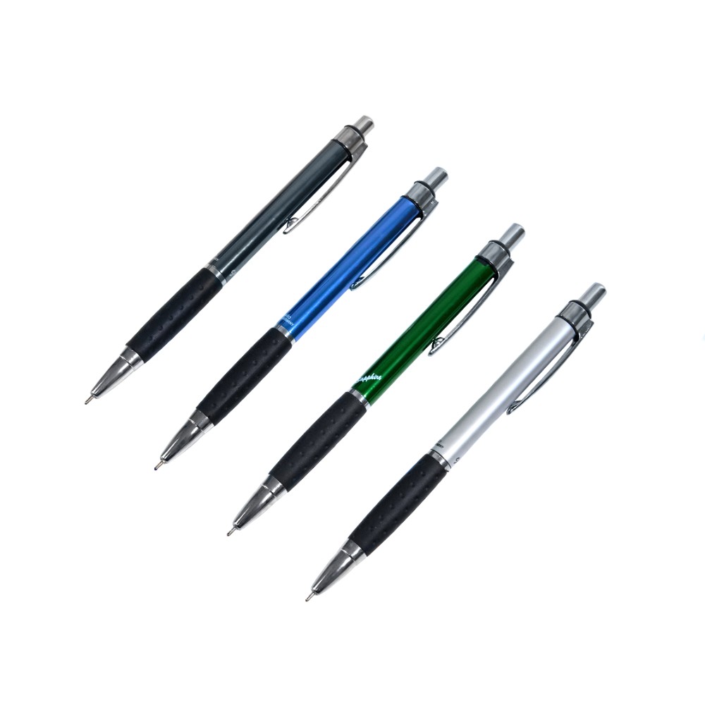 Ручка шариковая автоматическая "Sapphire", 0.6 мм, ассорти, стерж.синий