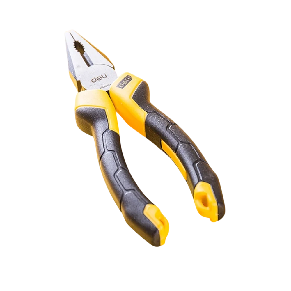 Плоскогубцы Deli YS EDL2006Z, 160 мм, 2-х компонентные рукоятки