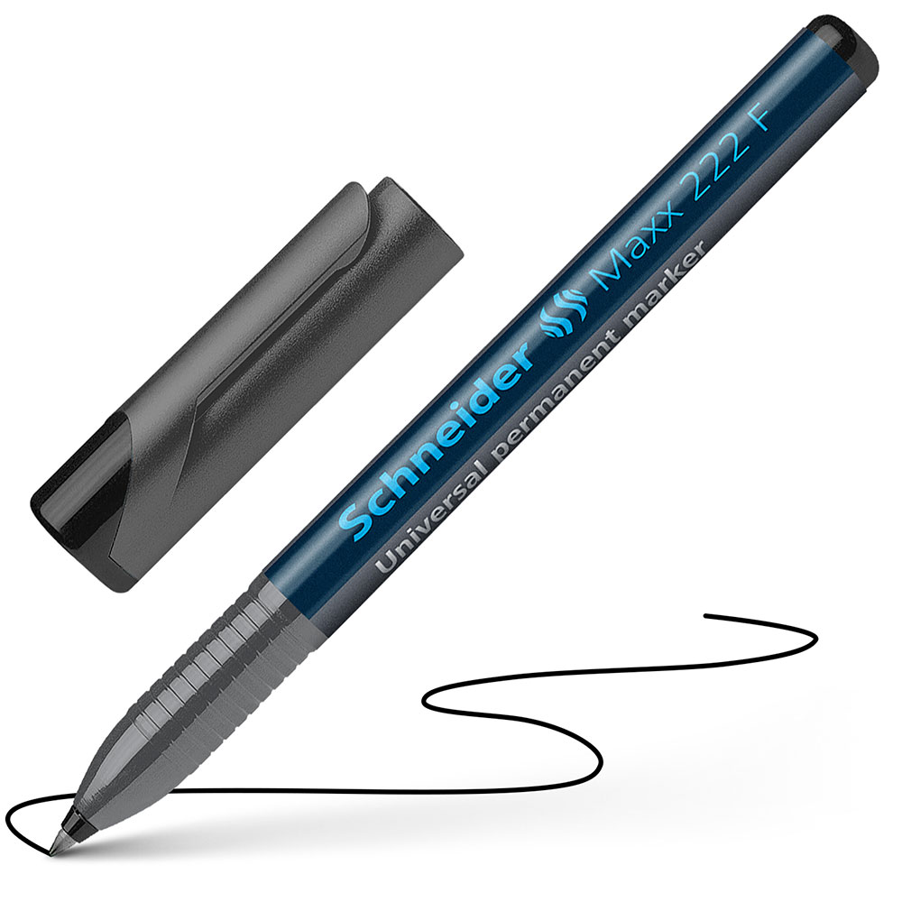 Маркер перманентный "Schneider Maxx 222 F", черный