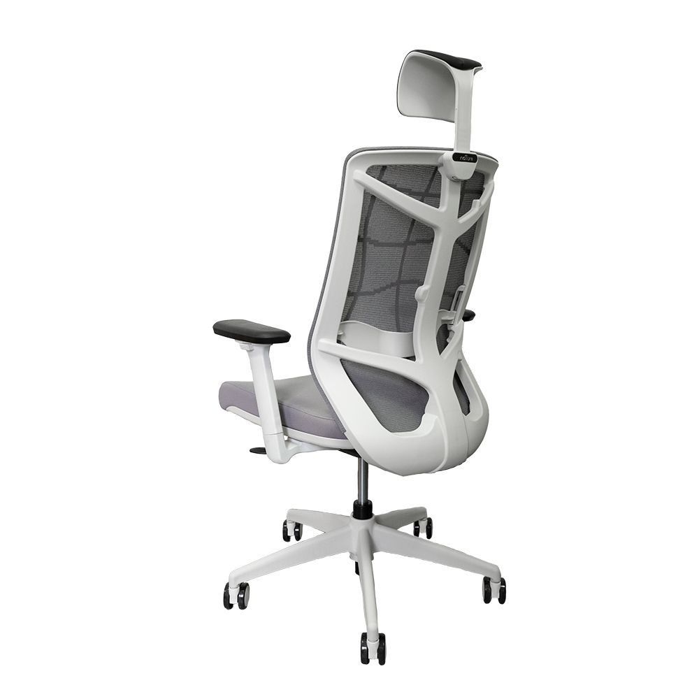 Кресло для руководителя "Nature II Slider", пластик, ткань, серый