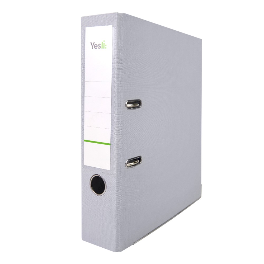 Папка-регистратор "Yesli:", А4, 75 мм, ПВХ, серый