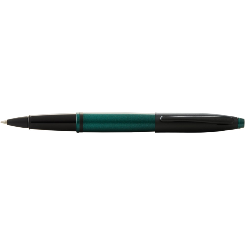 Ручка роллер Cross "Calais Matte Green and Black Lacquer", 0.7 мм, зеленый, черный, стерж. черный