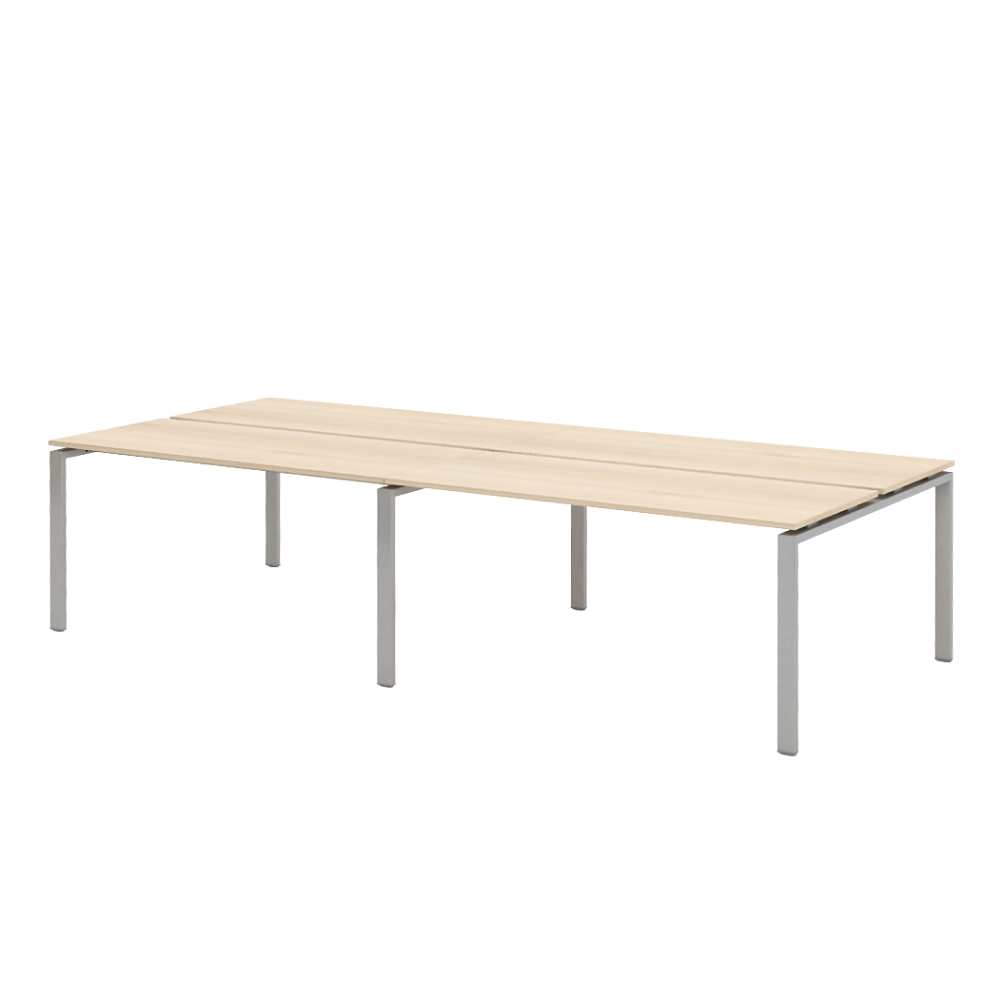 Коллекция Титан Бенч-система линейная на 4 рабочих места ТН312ТР-2х2+ТН312К-22, 2400х1450х742