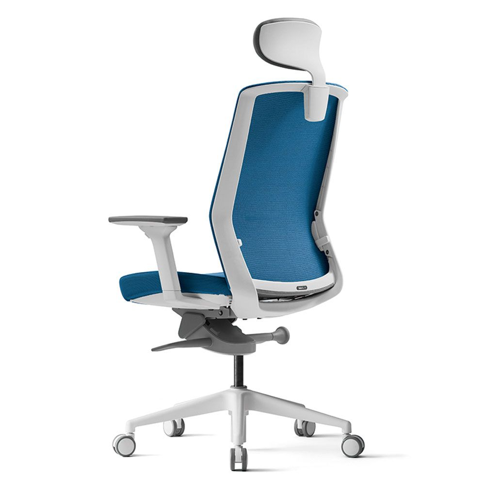 Кресло для руководителя BESTUHL "J1", сетка, ткань, пластик, голубой, -50% - 4