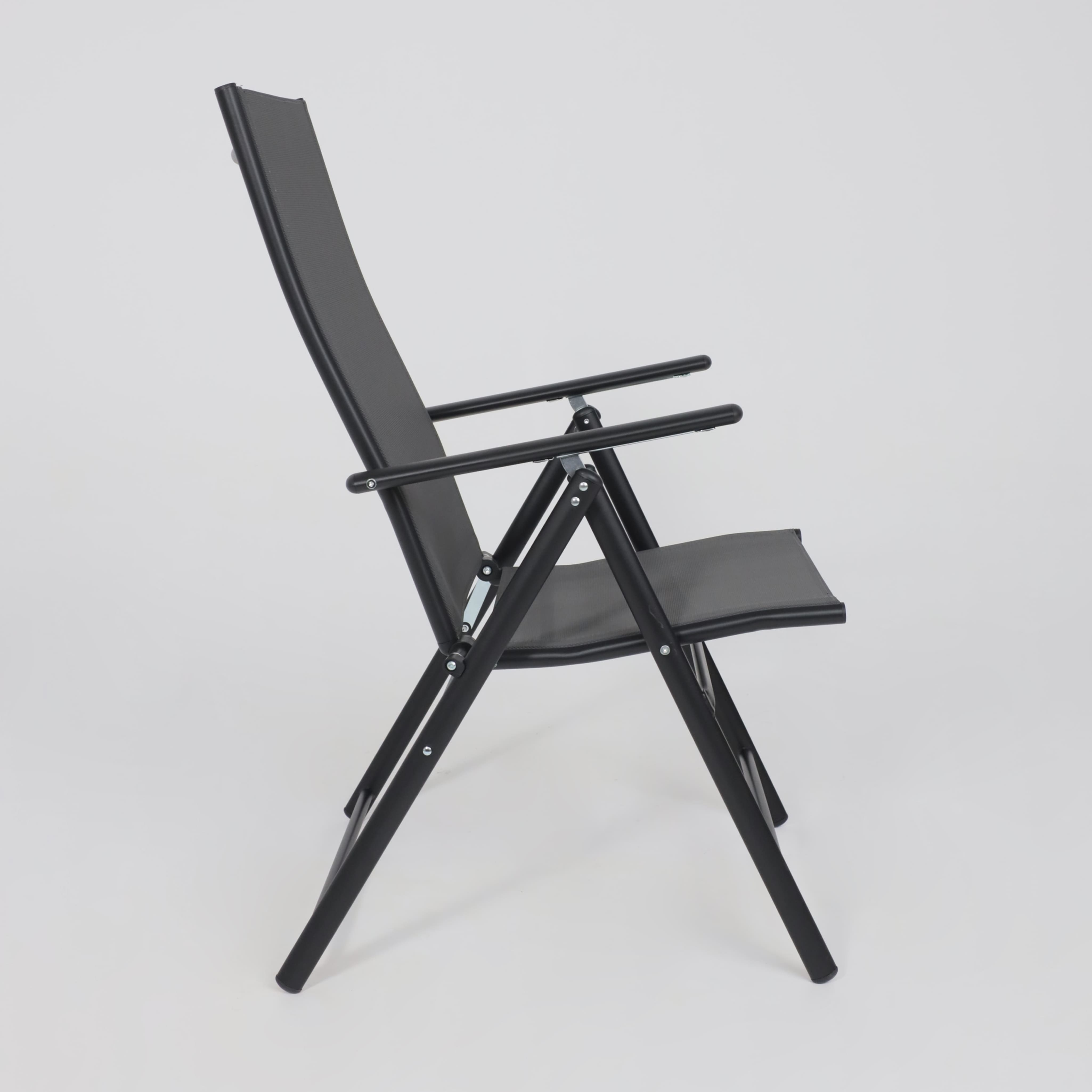 Кресло садовое AksHome CATANIA, ткань, серый, черный - 5