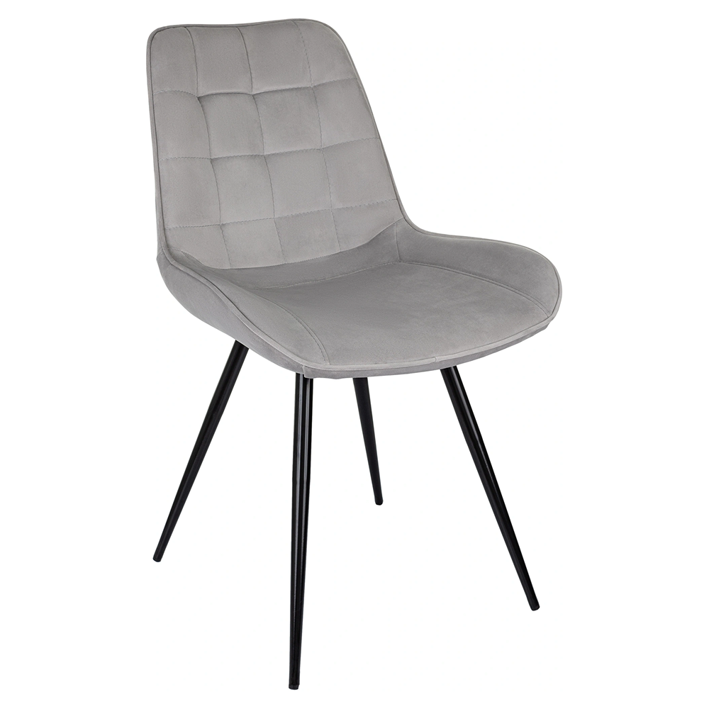 Стул Бюрократ "CH-K2_4", ткань, светло-серый, металл, комплект 4 штуки