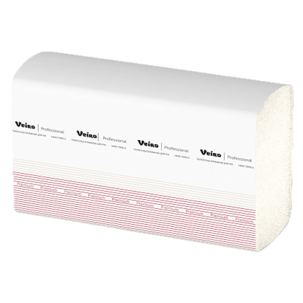 Полотенца бумажные Z - сложение, растворимые в воде "Veiro Professional Premium"