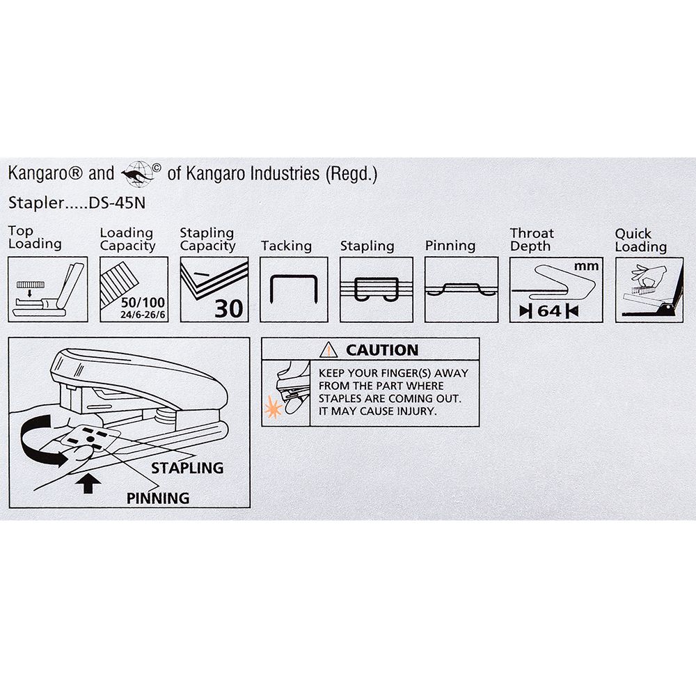 Скобосшиватель "DS-45N, № 24/6, 26/6, 30 листов, темно-синий - 4