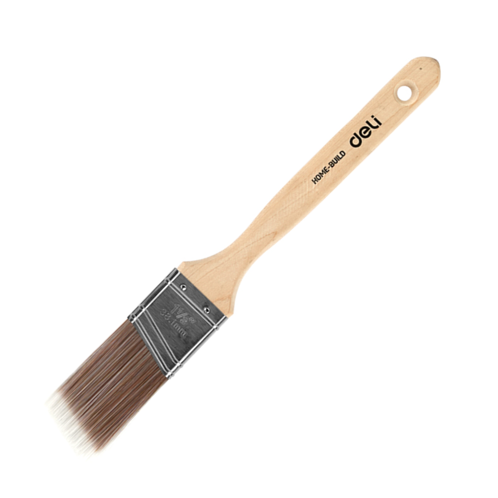 Кисть малярная Deli YS EDL509171, плоская,1.5"-38 мм, угловой срез, искусственная щетина