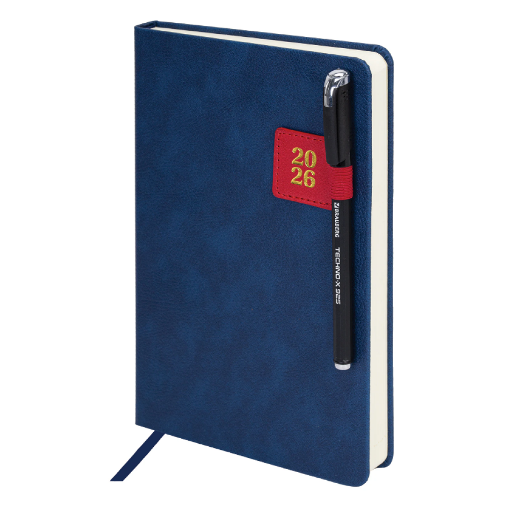 Еженедельник датированный "Accent", А5, 336 страниц, синий, 2026 - 3