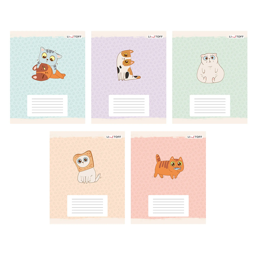 Тетрадь "Котики (Универсальная плашка)"