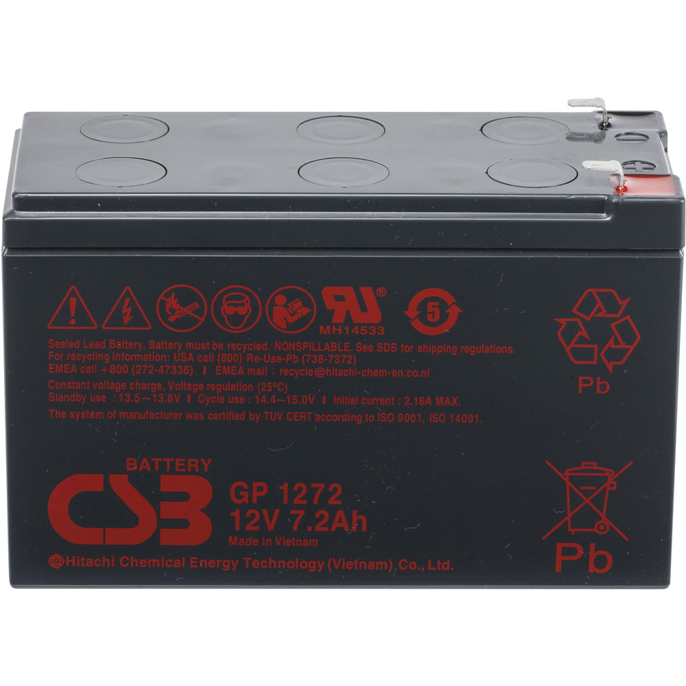 Аккумуляторная батарея CSB GP 1272 F2, 12 В, 7.2 Ач