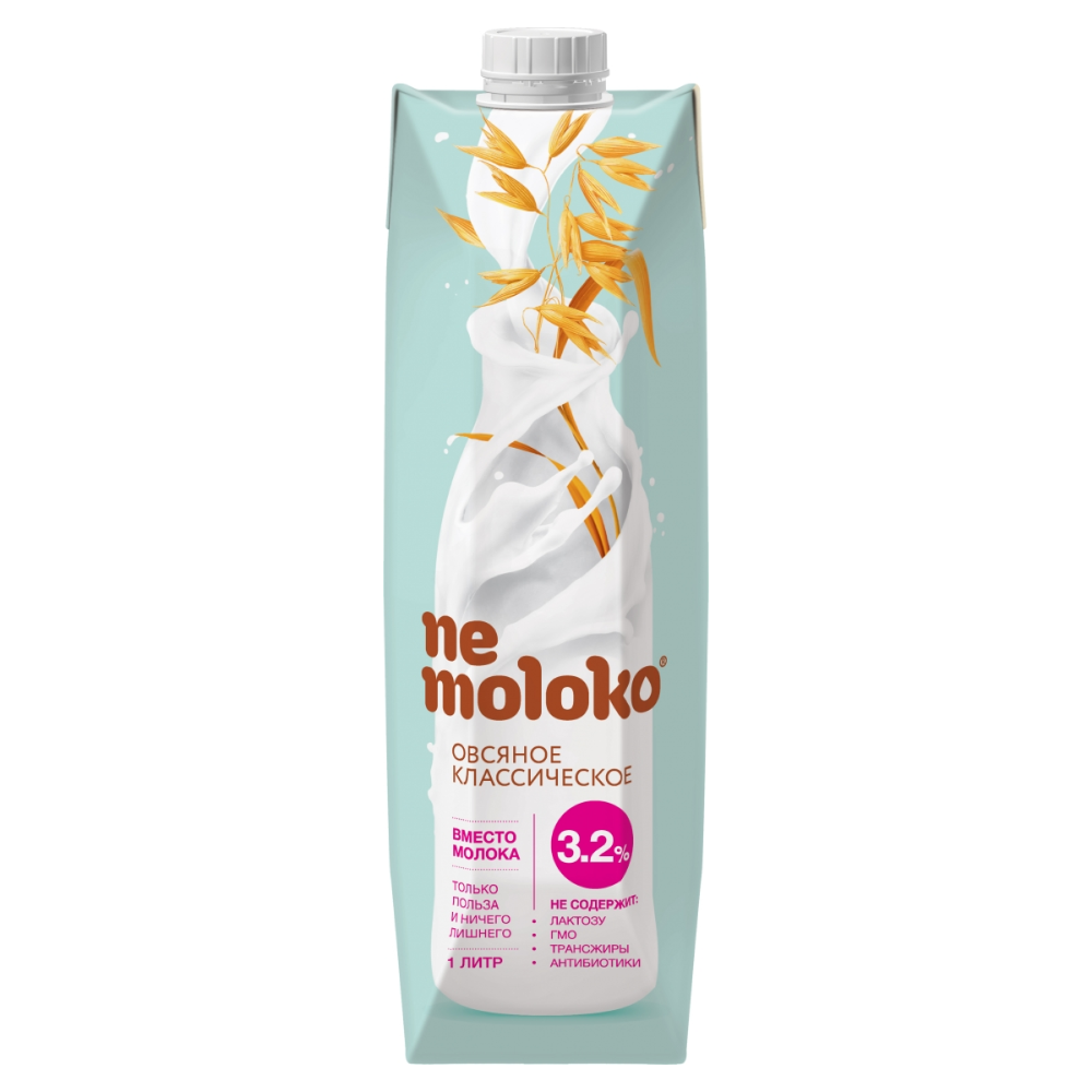 Напиток овсяный "Nemoloko", 1 л, классический 