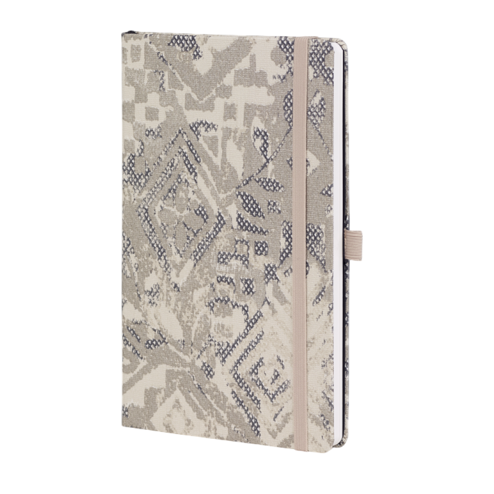 Блокнот "Shabby silver texture", А5, 96 листов, линейка, серебряный