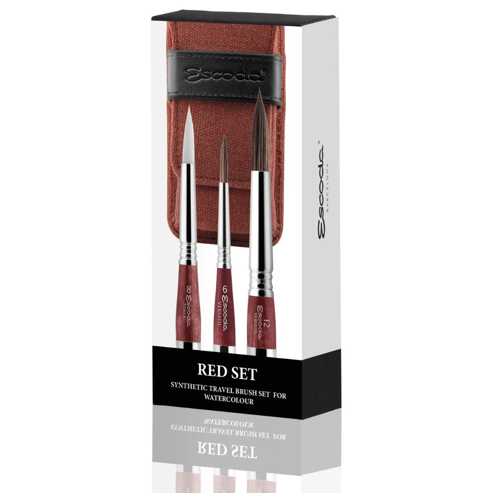 Набор кистей "Escoda", № 6, 8, 12