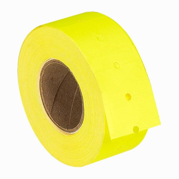 Этикет-лента для этикет-пистолета, 21.5x12 мм, 1000 шт, желтый