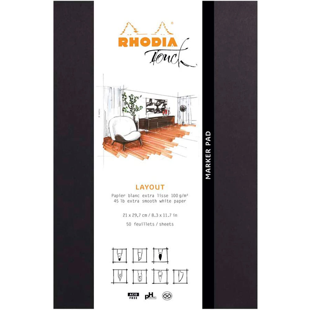 Скетчбук "Rhodia Touch Marker Pad"