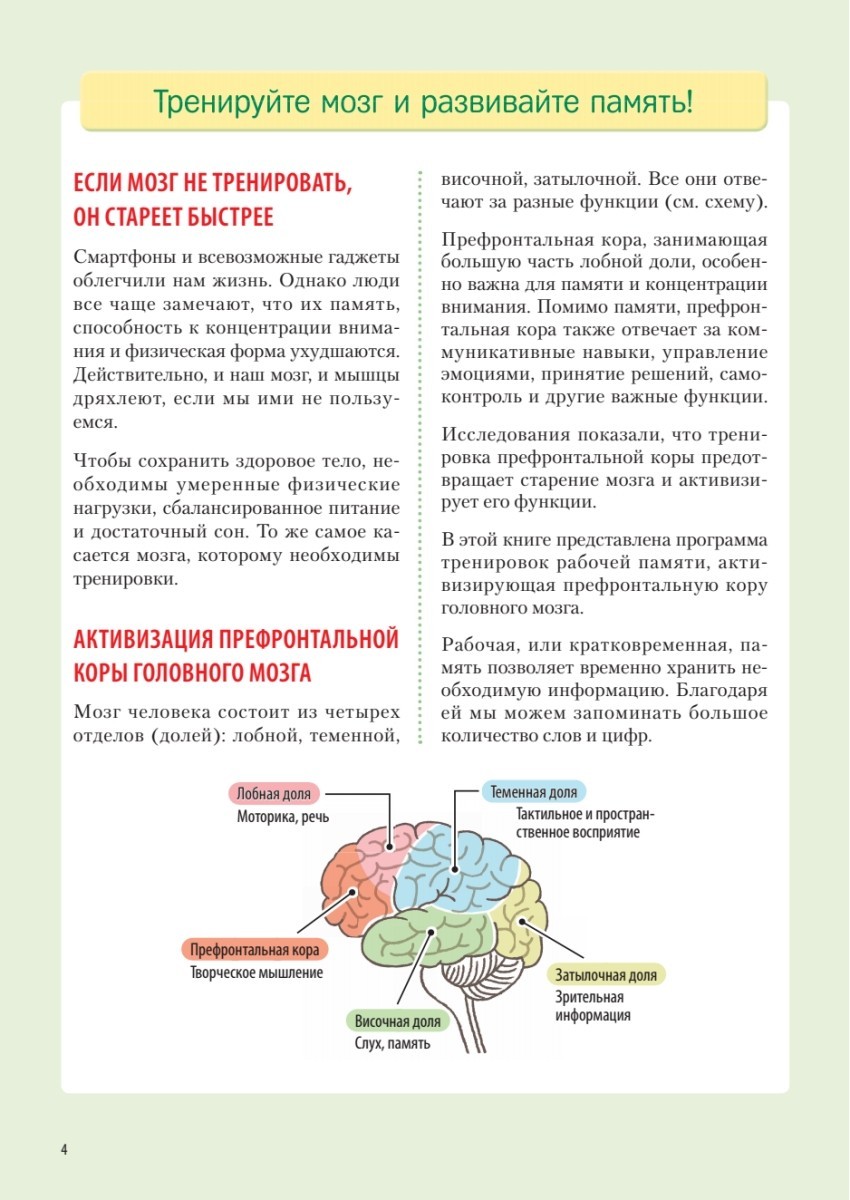 Книга "Заставь мозг работать. Эффективная тренировка памяти и мышления в любом возрасте", Рюта Кавашима - 5