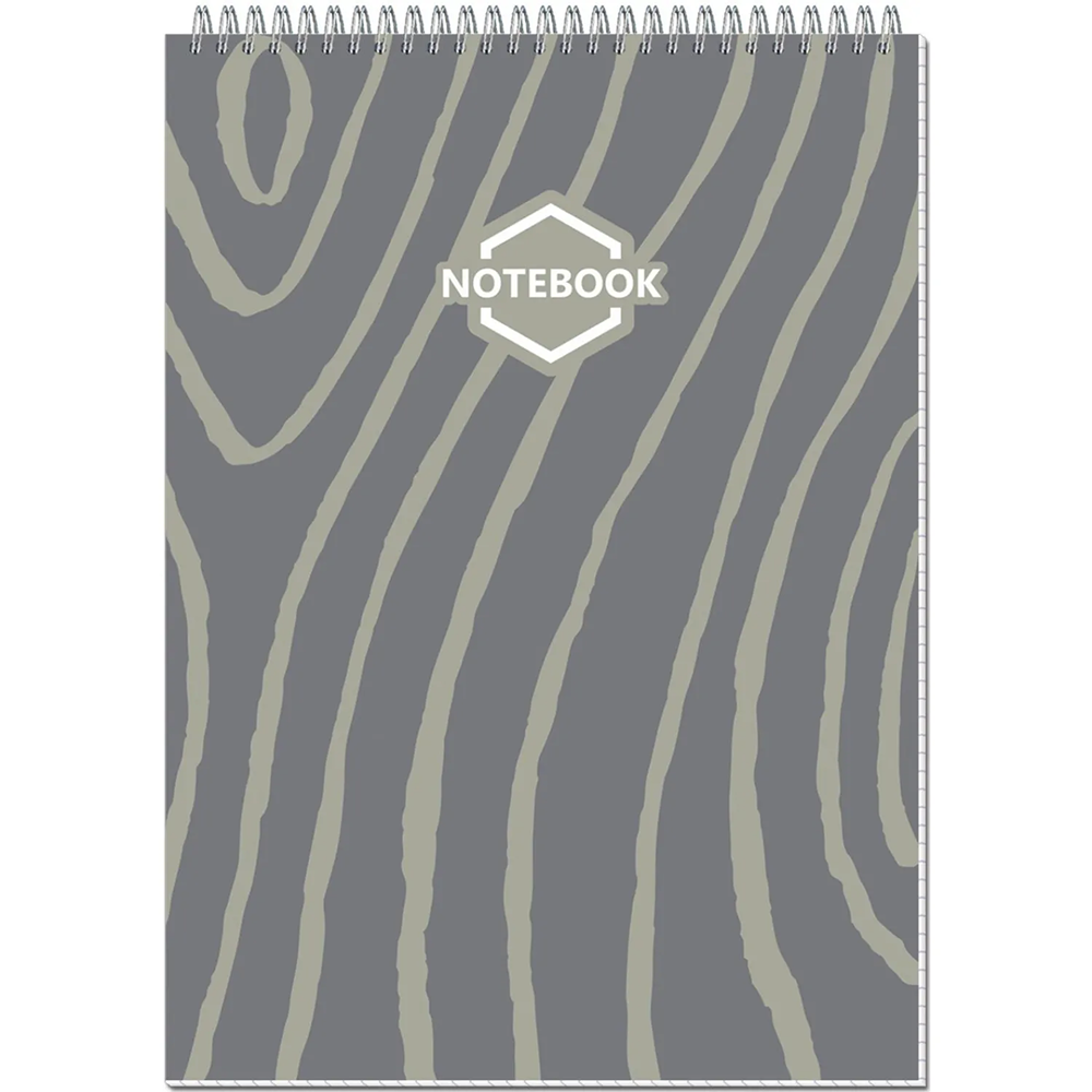 Блокнот "Стильный Офис", А4, 40 листов, в клетку, серый