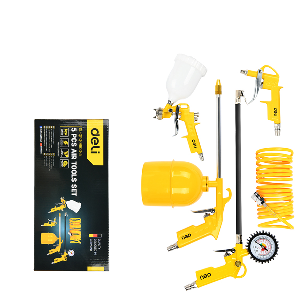 Набор пневматического инструмента Deli YS EDL-QPQ-990G-5