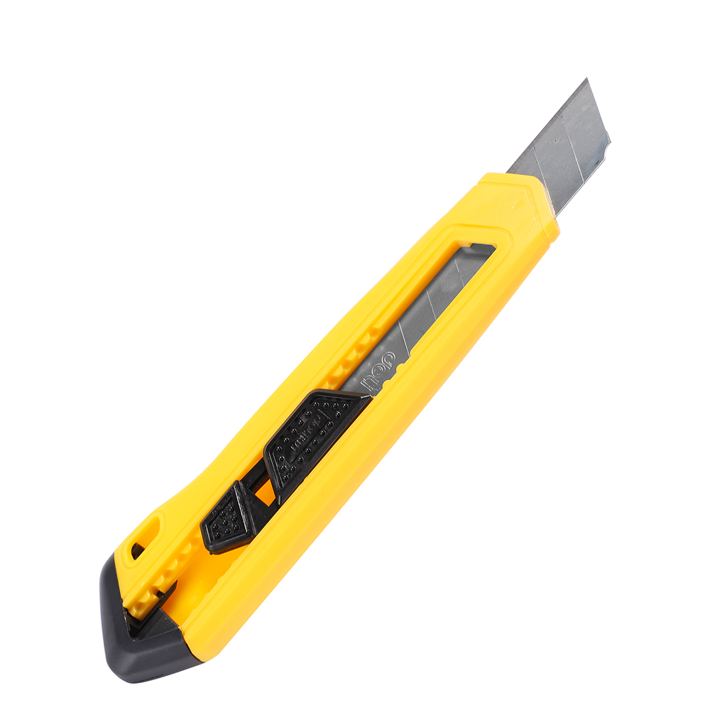 Нож для бумаги "Deli DL018B", 18 мм, жёлтый