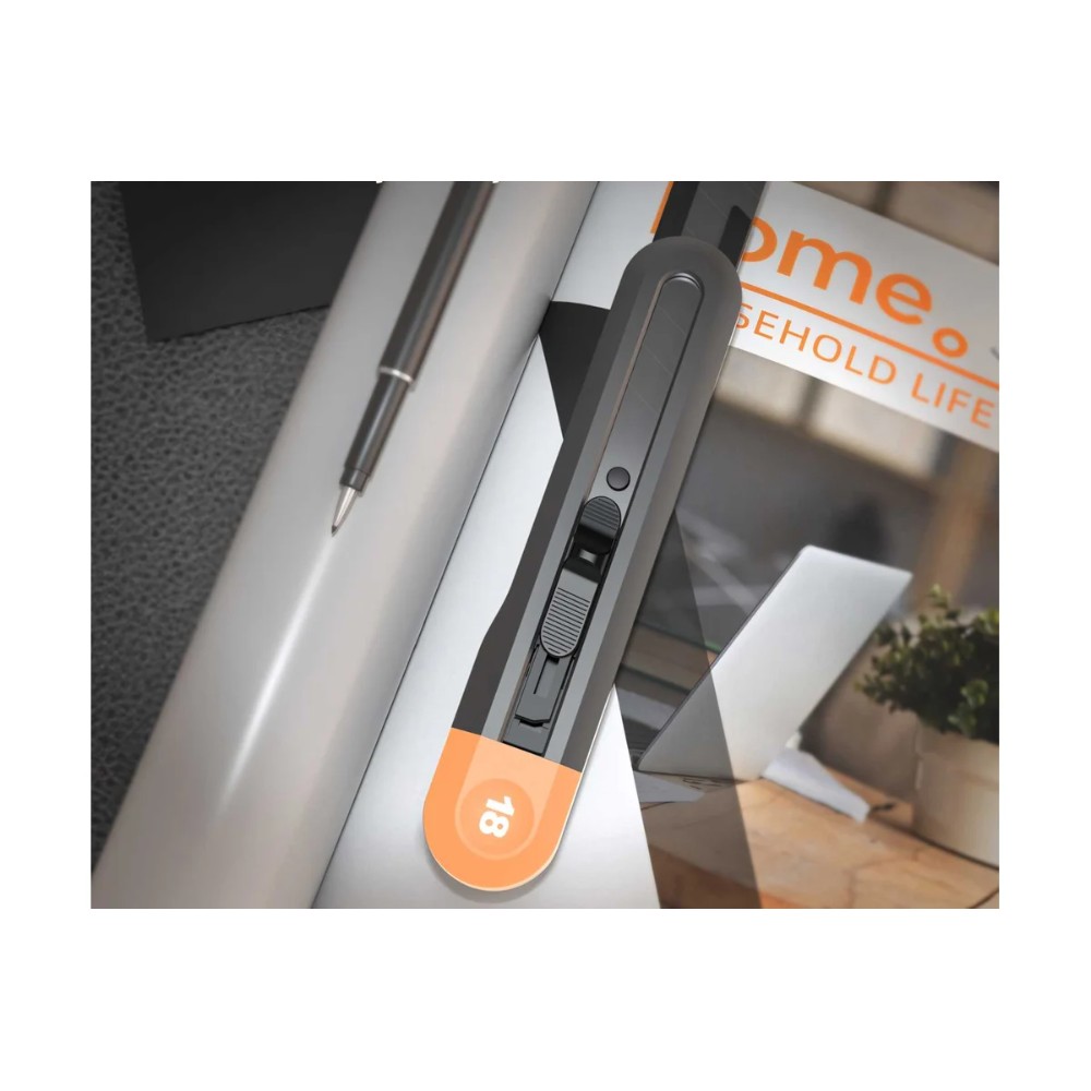 Нож универсальный "Deli Home", 18 мм, оранжевый