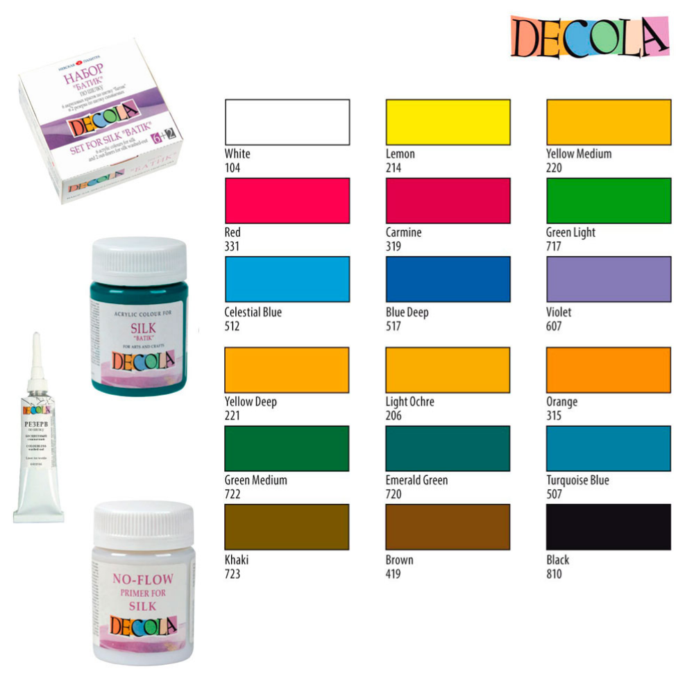 Краска акриловая по шелку перламутровая "Декола", 720 изумрудная, 50 мл., банка