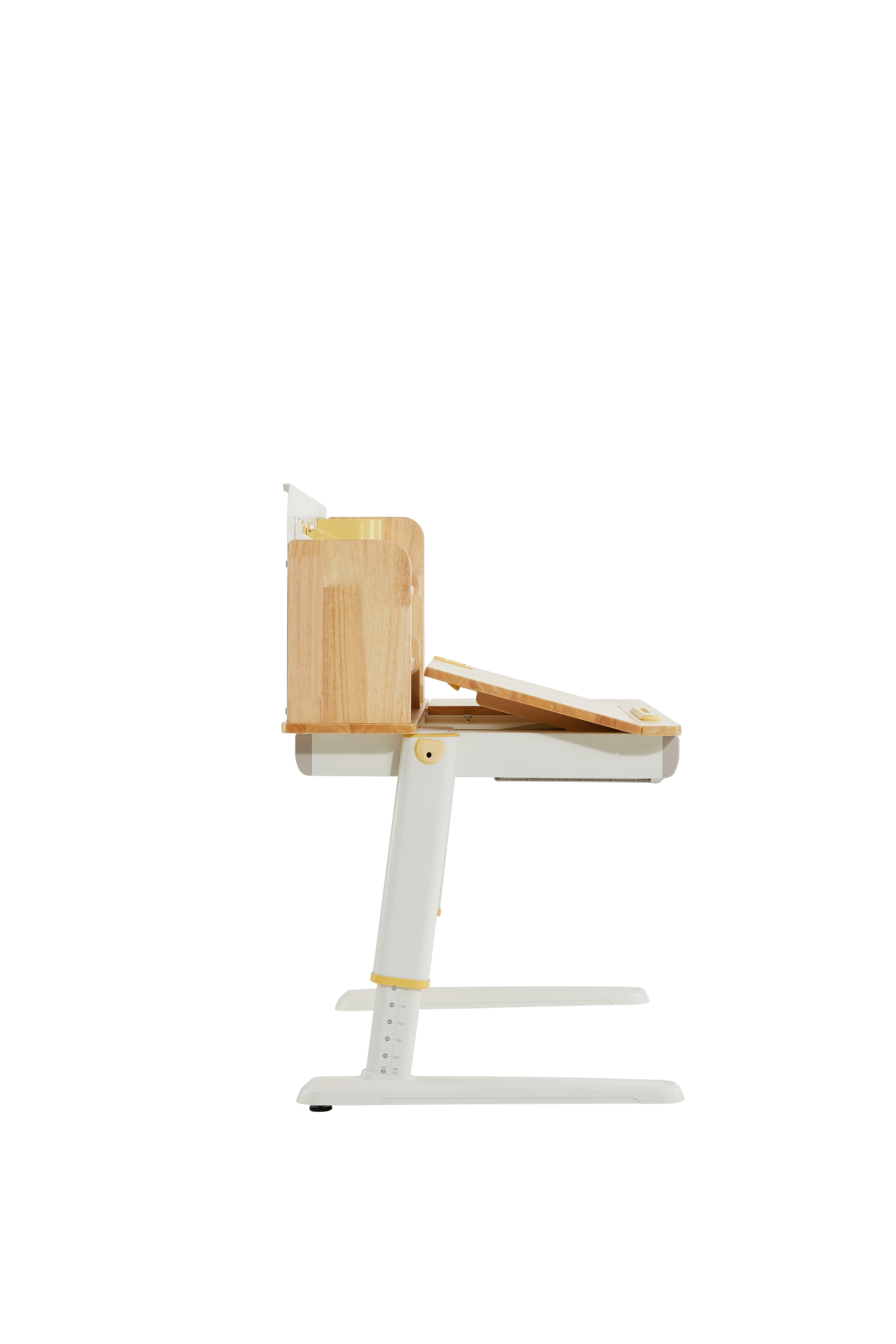 Стол Ergosmart регулируемый Galleon, 1200х700х(520-760) мм, гевея, с книжной полкой - 18