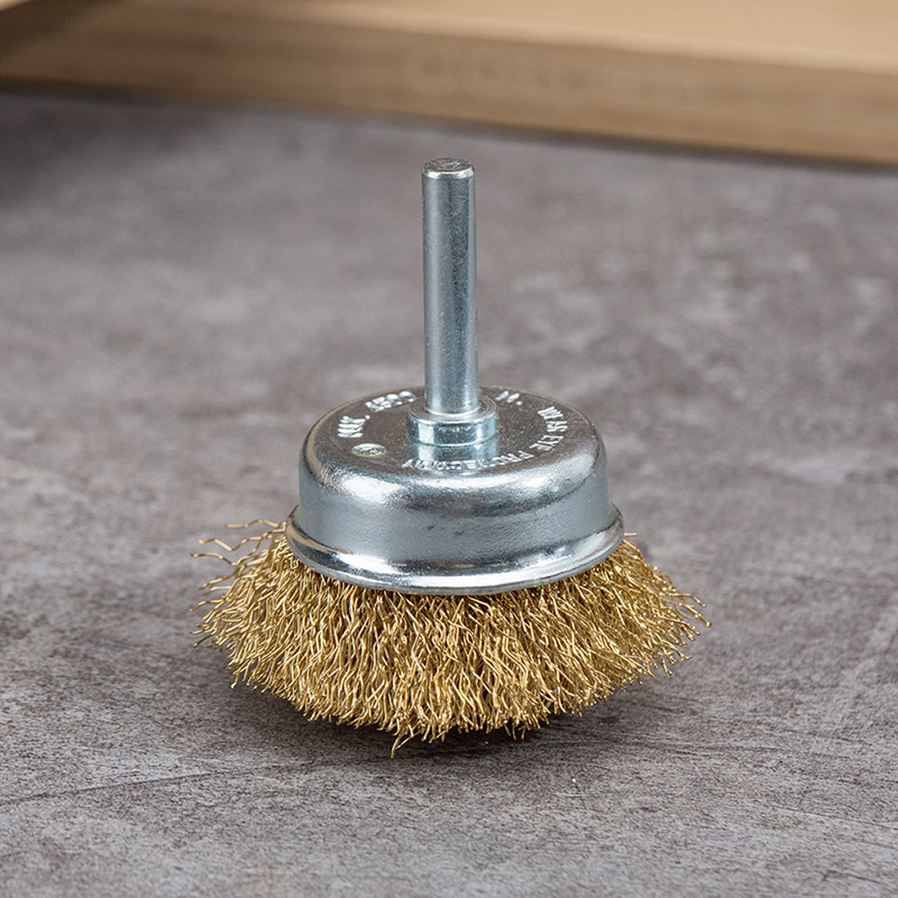 Щетка для дрели Deli YS EDH-GSS075-E3, чашечная, проволочная