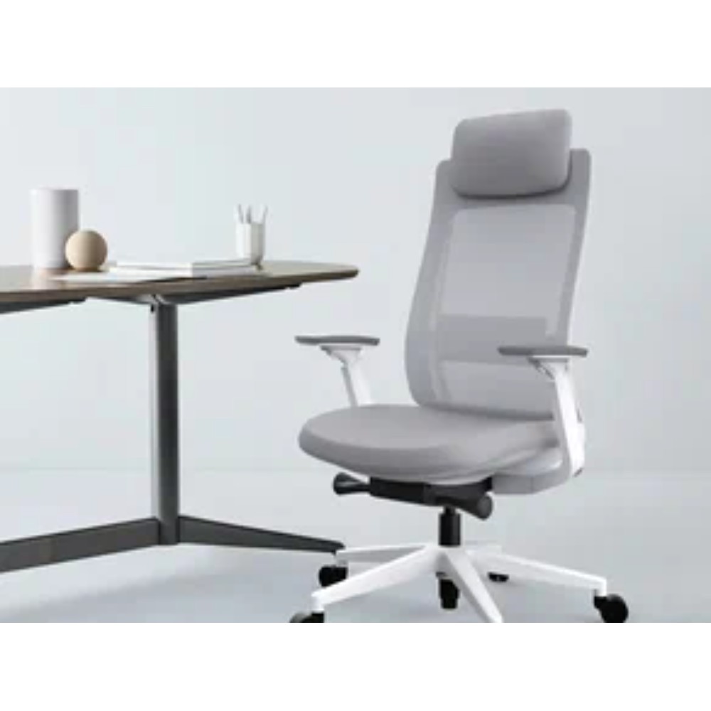 Кресло компьютерное SitZone E-VL002B-BS, сетка, ткань, пластик, серый - 7
