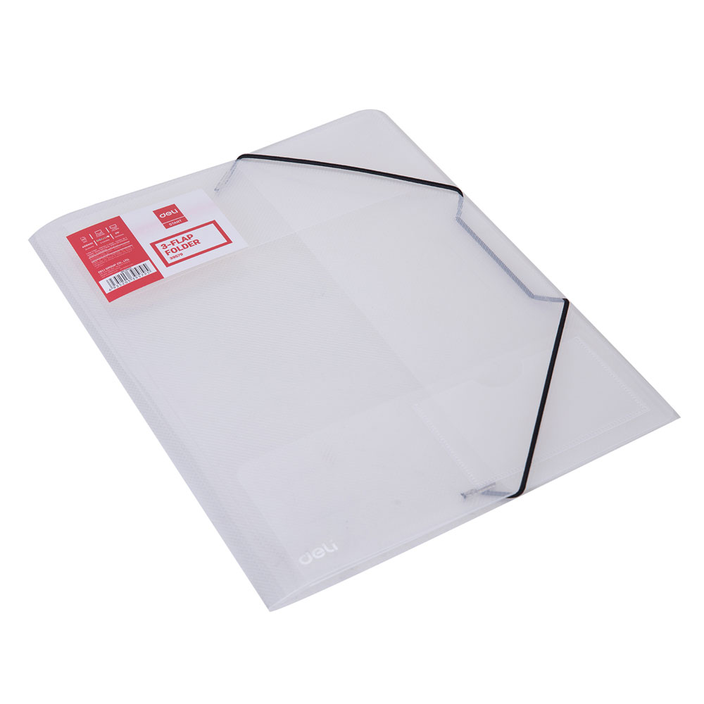 Папка на резинках "Deli", A4, 15 мм, пластик, ассорти